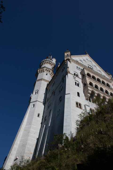 Closeup of Neuschwanstein Castle